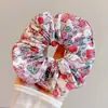 Goma para el pelo vintage francesa para mujer, scrunchie satinado de alta gama estilo coreano, versátil, accesorio para el pelo estilo bosque, gran adorno para el pelo
