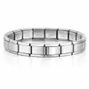 Pulseira Modular Italiana Mais Vendida Transfronteiriça, Pulseira de Montagem Personalizada, Colar, Tornozeleira, Anel, Joias Masculinas, Pulseira Elástica