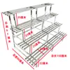 Soporte de Flores para Balcón de Acero Inoxidable, Estante de Piso de Hierro Forjado Estilo Escalera para Plantas Suculentas de Múltiples Niveles, Almacenamiento para Sala de Estar, Soporte Decorativo para Macetas de Exterior