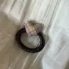 Elástico de Cabelo Xadrez Grande em Formato de Coração, Estilo Retro Coreano, Elástico de Cabelo de Alta Qualidade para Rabo de Cavalo, Acessório de Cabelo para Mulheres