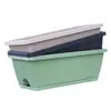 Vaso de Legumes Tira Longa Vaso de Flores Hollen Plástico Caixa de Plantio para Varanda Familiar Plantar Flores Legumes Calha de Plantio Retangular Extra Grande