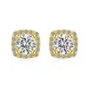 Pendientes de Plata de Ley S925 de Fábrica para Mujer, Moda Europea y Americana, Lujo Ligero, Gama Alta, Pendientes Exquisitos Incrustados con Circonita, Joyería para Orejas