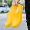 Botas de lluvia fluorescentes, zapatos de goma antideslizantes e impermeables, estilo coreano, de corte bajo y moda, para hombres y mujeres, con el mismo estilo, zapatos luminosos para el agua.