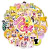 50 Pegatinas de Graffiti de Dibujos Animados Japoneses Sailor Moon para Maleta, Taza de Agua, Cuaderno, Caja de Papelería, Pegatinas Decorativas Impermeables