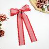 Falda de pata de gallo francesa cinta de lazo pasador para el pelo mujer moda estilo preppy elegante todo vale accesorios para el cabello de alta calidad