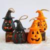 Lâmpada de abóbora de Halloween LED caveira lanterna portátil festa adereços de atmosfera engraçada decoração suprimentos