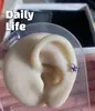 Clavo de Oreja de Mariposa Morada Simple Ins Pendientes Versátiles