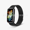 Adequado para Pulseira Inteligente Huawei 11 10, Pulseira de Metal 9/8/7m com Fecho Magnético, Pulseira de Reposição de Aço Inoxidável de Três Peças