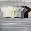 Nova Camiseta Esportiva Básica de Algodão Alternativa Ims Kim Kardashian, Top Cropped de Manga Curta