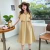 Vestido de estilo coreano para niñas Verano Nuevo Falda estilo universitario para niñas Moda Elegante Cintura Entallada Dulce Vestido de Princesa