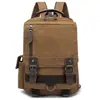 Venda Direta da Fábrica Mochila de Lona Retrô de Grande Capacidade Unissex Casual para o Dia a Dia Mochila de Lona para Uso Externo
