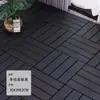Piso de Madeira Plástica para Interior e Exterior Impermeável Varanda Terraço Pátio Jardim Anticorrosivo Madeira Fácil de Instalar Encaixe Piso de Madeira Plástica