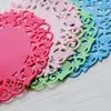 Criativo Vazado Silicone Formato de Flor Antiderrapante Anti-Queimadura Isolante Térmico Porta-Copos de Chá Taobao Fábrica de Presentes Venda Direta T