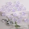 Flor Miniatura de Cinco Pétalas com Bordas Esmaltadas, Base de Flor de Ameixa 3D DIY Feita à Mão para Acessórios de Colares e Pulseiras