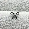 Pendientes serie tinta negra de aleación de titanio F-136, rosca interna de titanio G23, anillos de labio de circonita cúbica, joyería para piercing