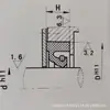 Retentor de Óleo Tipo J Sem Aro com Mola para Eixo, Haste de Pistão de Cilindro, Anel de Vedação de Cilindro, Peças de Vedação de Cilindro