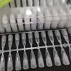 Arte de Unha Sem Lixar Sem Marcar Semi-Fosco Trapezoidal Ballet Adesivo Completo Unha Pontiaguda Gotas Unha Postiça Caixa com 500 Peças de Unha