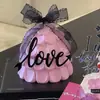 Bolo Dia dos Namorados Decoração Flecha Preta amor Acrílico Plug-in de Bolo Casal Confissão Decoração de Bolo