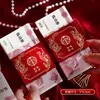 Novo Conjunto de Envelopes Vermelhos para Dinheiro de Casamento, Envelope de Presente de Noivado, Carta de Bênção de Casamento, Pacote de Dinheiro de Presente de Casamento com Selo de Bênção, Estilo Chinês