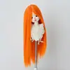 Peruca para Boneca BJD 346 Folha Luo Li Acessórios de Cabelo para Vestir Boneca Franja Longa Cabelo Longo Liso Múltiplas Cores Disponíveis