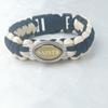 Pulsera de Cuerda para Paraguas de 32 Equipos de la NFL Pulsera de la Liga de Fútbol Americano Pulsera con Logo de la NFL Pulsera de Piedra de Tiempo Vintage