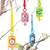 Llavero colgante de amuleto acrílico con logo de dibujos animados, amuleto de bendición para protección y paz, bolsa de la suerte, pequeño regalo para temporada de graduación