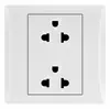 Bowang Eléctrico S9 Venta al por Mayor Tipo 86 Enchufe de Interruptor Oculto Placa Grande Blanca Una Abierta Doble Control Cinco Agujeros Exportación Exportación