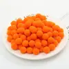 3cm 10 Peças Por Pacote Bolas Brancas de Cabelo Altamente Elásticas Bolas de Cabelo Pequenas Coloridas de Poliéster Acessórios de Bola de Pelúcia de Poliéster para DIY