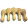 Pente de Massagem Doudou Espesso de Buxo de 10cm Dentes Grandes Cabeça Redonda Cinco Dentes Grandes Bola Meridiana Cabeça Pente de Madeira Inteiro