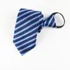 Gravata Masculina com Zíper Formal de Negócios 8cm Gravata Listrada Grátis Noivo Casamento Padrinhos Gravata Vermelha Preta