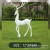 Parque plástico reforçado com fibra de vidro ao ar livre moderno grande escultura dos desenhos animados rocha paisagem ao ar livre pouso sika veado ornamentos animais