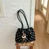 Bolso de mano simple de lunares estilo coreano Shuai Mi Jia para mujer, nuevo bolso tote moderno y elegante de nicho para el día a día 2026