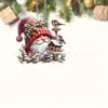 Natal 2D Fofo Presente Papai Noel Pingente de Feriado Transfronteiriço Acrílico Plano Carro Novas Decorações