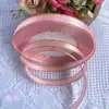 Cinta de Poliéster con Borde Dorado Doble Accesorios para el Cabello Material para Manualidades Caja de Regalo Empaque de Flores Cinta para Hornear Pasteles Cinta Cinta