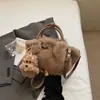 Nuevo bolso de mano para mujer transfronterizo de comercio exterior, bolso tote de felpa, bolso peludo versátil, bolso con forma de nube, bolso cruzado de alta gama, bolso peludo