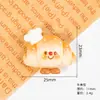 Accesorios para Joyería de Resina Juguetes de Comida de Dibujos Animados Pan Papas Fritas Pegamento de Crema DIY Imanes para Refrigerador Charms para Zapatos de Madera Accesorios Decorativos