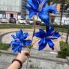 Flores de casamento azul neblina atacado azul escuro azul claro casamento fundo de estrada flores falsas com recomendado