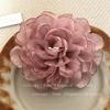 Início da Primavera Super Fada Rosa Tridimensional Corsage Presilha de Cabelo Broche de Uso Duplo Tecido de Malha Fresco Lateral do Peito Franja Clipe