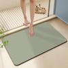 Alfombrilla de entrada al baño de lodo de diatomeas color sólido puerta de baño tela tecnológica absorbente antideslizante alfombrilla de baño de lodo de diatomeas