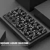 Funda de Teléfono Pintada de Alta Definición con Estampado Floral Estilo Celebridad de Internet Adecuada para Samsung S24/S25 Ultra Funda de Vidrio Templado