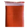 Ventas Directas de Fábrica Bolsa de Burbujas de Película Coextruida Naranja Regalo Festivo Sobre Autoadhesivo Bolsa para Envíos Impermeable Bolsa de Embalaje Express
