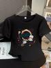 Camiseta Feminina Branca Manga Curta Ombro Normal 2025 Nova Verão Cor Sólida Top Curto Algodão Puro Meia Manga Blusa Rejuvenescedora