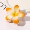 Pinza para el cabello de Plumeria con degradado de color, estilo dulce transfronterizo europeo y americano, para la parte posterior de la cabeza, pinza de tiburón, accesorios para el cabello al por mayor