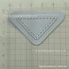 Nuevo Cuero PU Rectangular Costuras Triangulares Combinación a Juego Etiqueta de Cuero Marca Accesorios Venta Directa de Fábrica