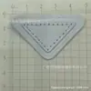 Nuevo Cuero de PU Rectangular Triángulo Costura Combinación a Juego Etiqueta de Cuero Redonda Semicircular Chaqueta Marca Comercial Accesorios