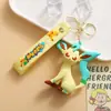 Llavero Colgante Dibujo Animado Creativo Transfronterizo Familia de Pikachu y Eevee Accesorios para Llavero de Bolsa de Coche Venta al por Mayor