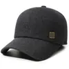Gorra de Béisbol de Invierno para Hombre con Forro de Felpa para Personas de Mediana Edad y Mayores, Calidez al Aire Libre y a Prueba de Viento, Protección para los Oídos de Pana, Gorra Tipo Pato para Papá Abuelo