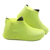 Cubrezapatos Impermeables y Antideslizantes Transfronterizos para Hombres y Mujeres, Cubrezapatos de Bota de Lluvia Engrosados y Resistentes al Desgaste para Estudiantes de Secundaria y Preparatoria, Cubrezapatos de Silicona a Prueba de Lluvia para Adultos