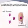 Tendencias de Tiktok y Xiaohongshu Accesorios de Arte de Uñas Redondos Planos de Aleación de Diamante Coloridos Diamantes Brillantes Base Dorada y Plateada Decoraciones para Uñas