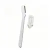Cuchillo para recortar cejas de acero inoxidable para hombre y mujer, juego de 4 piezas, herramienta para recortar cejas resistente a los arañazos con peine, tijeras para recortar cejas, pinzas para cejas, traje